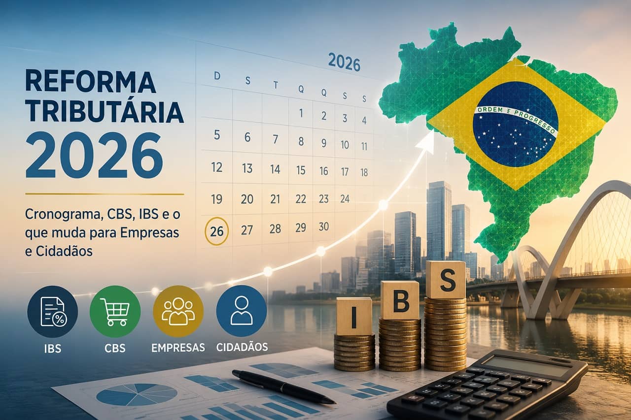 Reforma Tributária 2026: Cronograma, CBS, IBS e o que muda para Empresas e Cidadãos