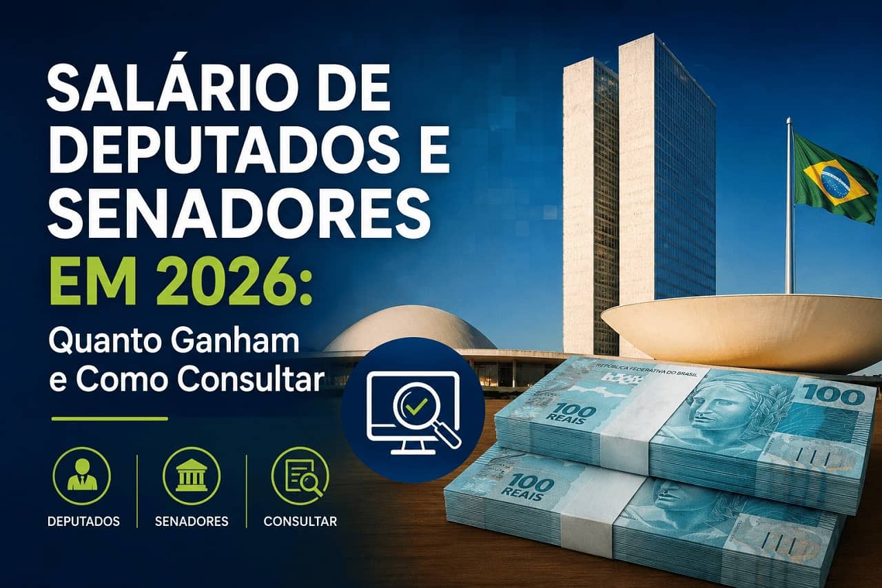 Salário de Deputados e Senadores em 2026: Quanto Ganham e Como Consultar